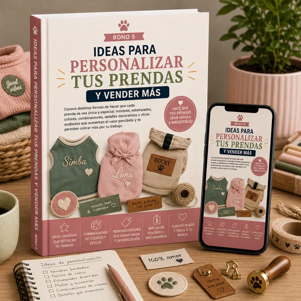 Bono 5: Ideas para Personalizar tus Prendas y Vender Más
